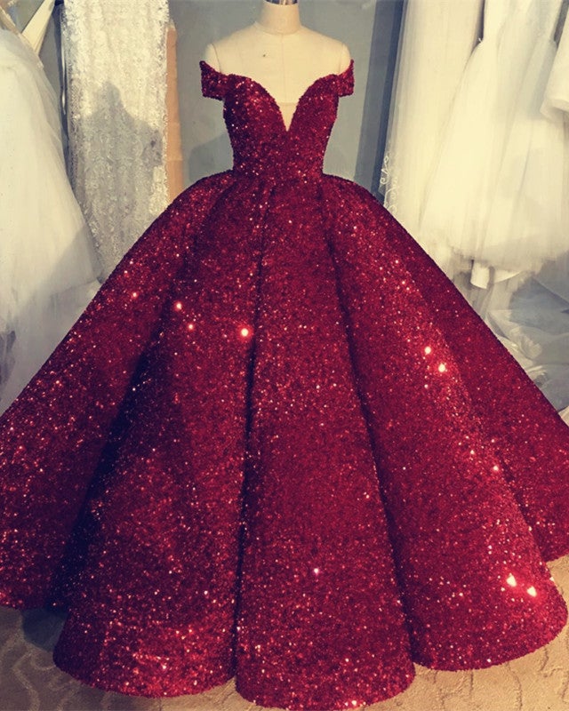 Sequin Quinceanera Dresses Ball Gown ...